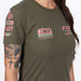 FXR Womens Race Division Premium T-Shirt - Army/Dusty Rose, view 4