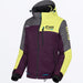 FXR Womens Fresh Jacket - Plum/Muted Vis/Ti, front view
