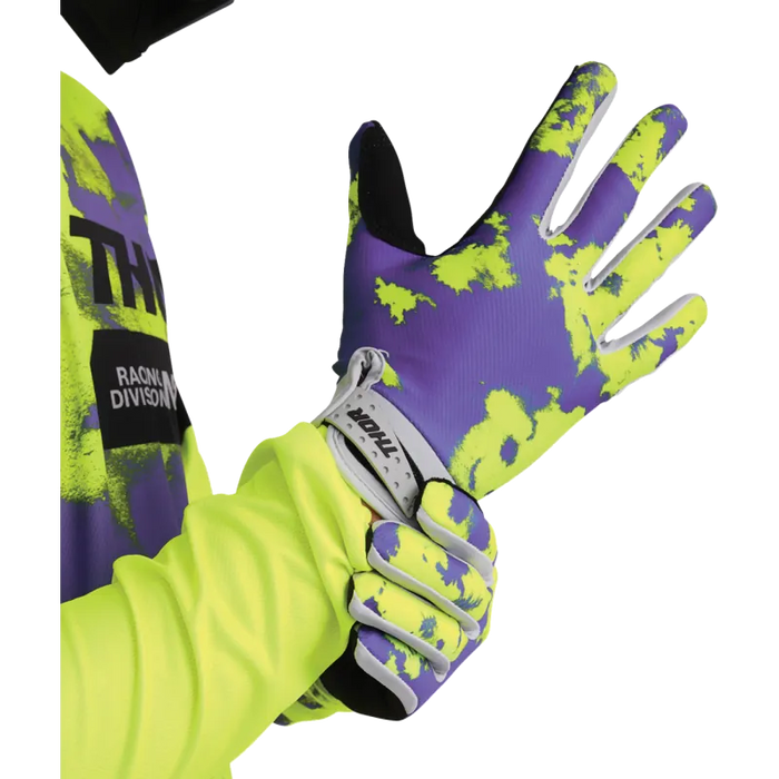 Thor Mens Launchmode Gloves - Gray/Acid - Other
