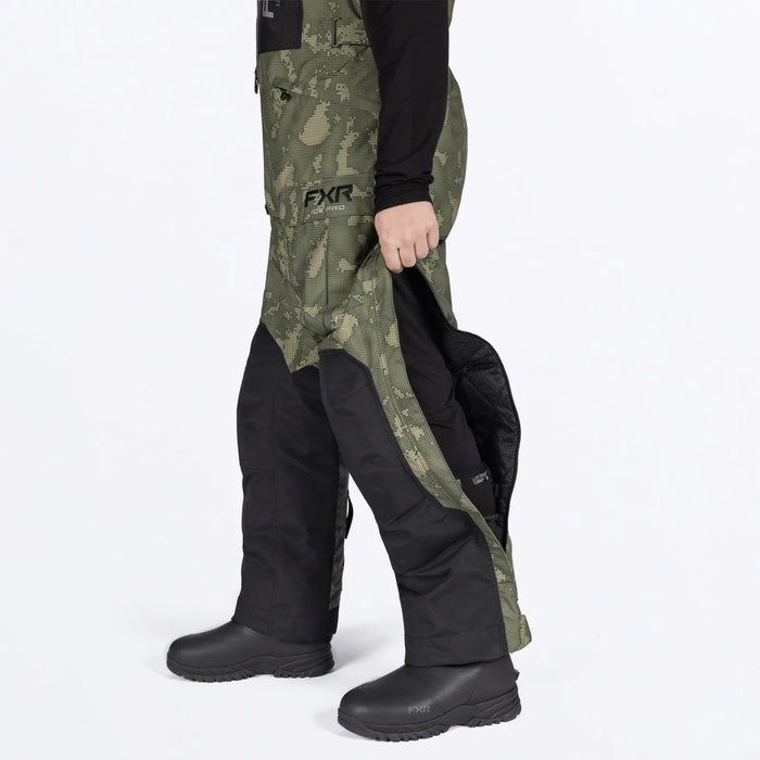 FXR Mens Excursion FX Bib Pant - Moss Shift Cover/Black, view 8