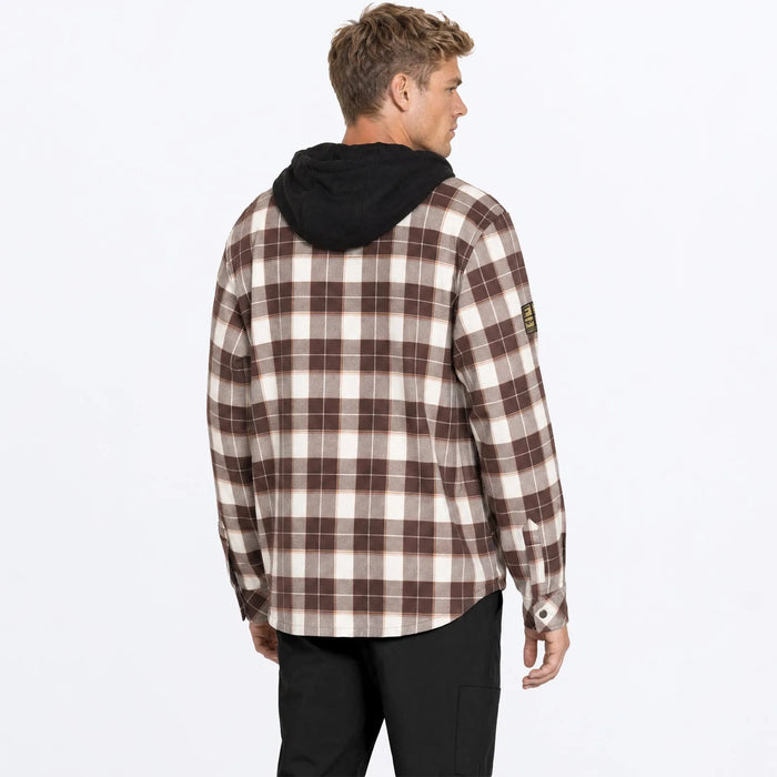 FXR Mens Insulated HD Flannel Jacket - D.Cedar/Sand, view 2