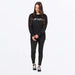 FXR Womens Mitered Cotton Crewneck Sweatshirt - Black/Grey, view 3