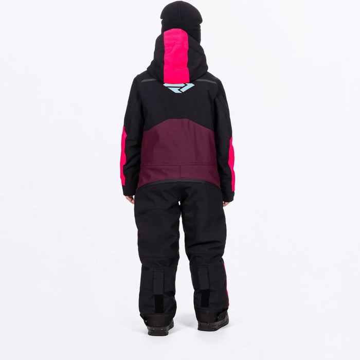FXR Child Vertical Monosuit - Plum/Razz/Maui, view 2