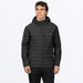 FXR Mens Podium Windproof Quilted Jacket - Black, front view