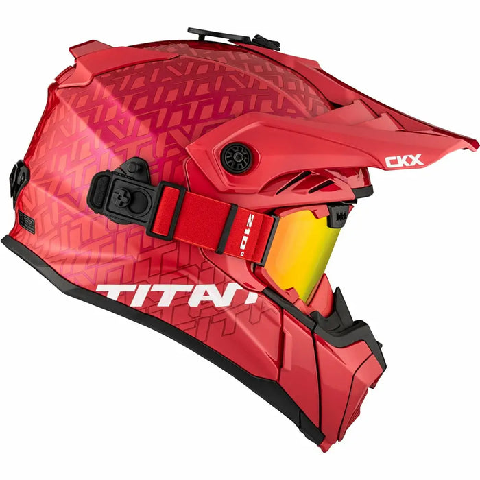 CKX Titan Original Roar Trail and Backcountry Helmet with 210° Goggles