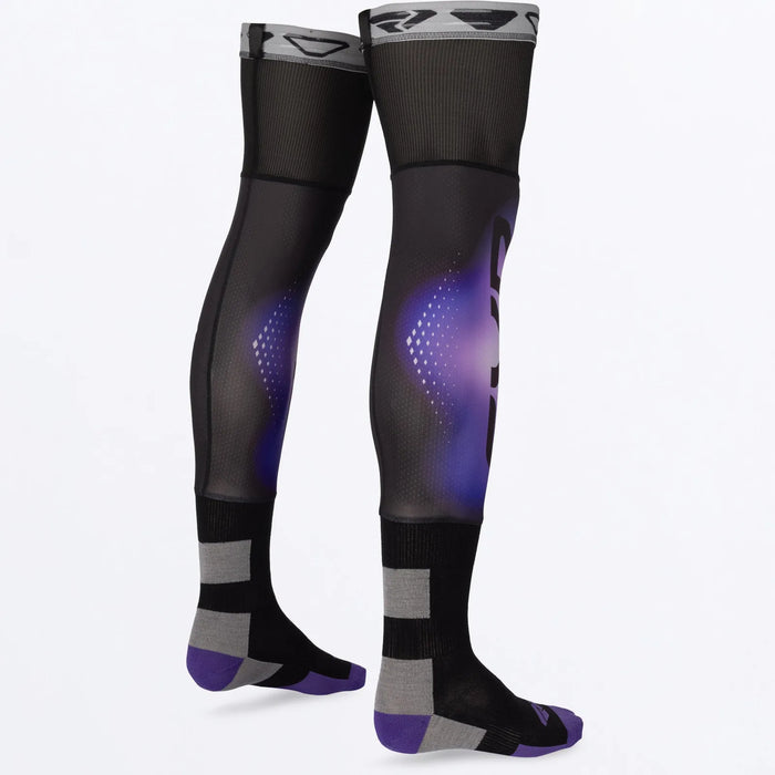 FXR Riding Sock AIR - Black/Purple, view 5
