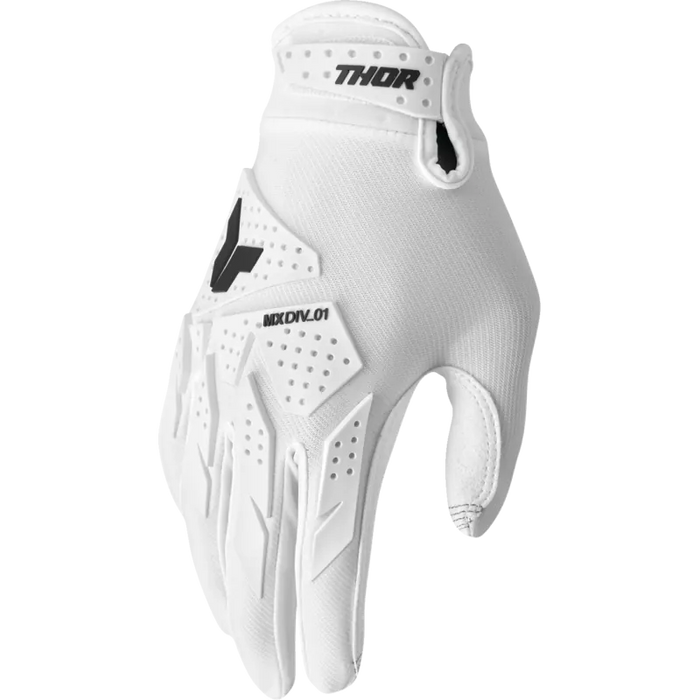 Thor Mens Launchmode XP Gloves - White - Front