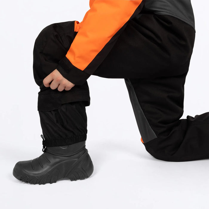 FXR Youth Revo Monosuit - Asphalt/Orange/Ti, view 3