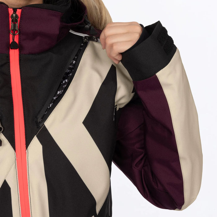 FXR Womens Cold Cross CX F.A.S.T. Monosuit - Sand/Plum/Coral, view 6