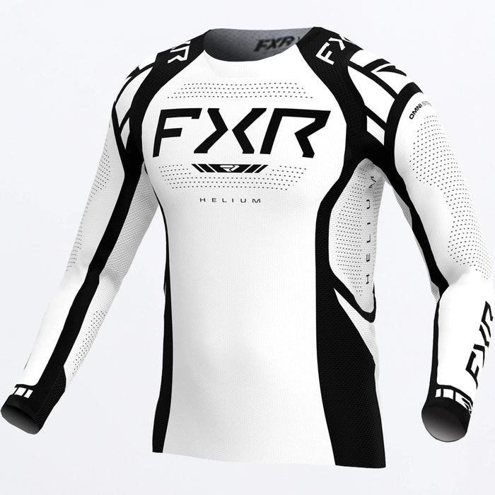 FXR Helium MX Jersey 2025 - White/Black, front view