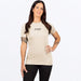 FXR Womens Pedigree Premium T-Shirt - Sand/Black, front view