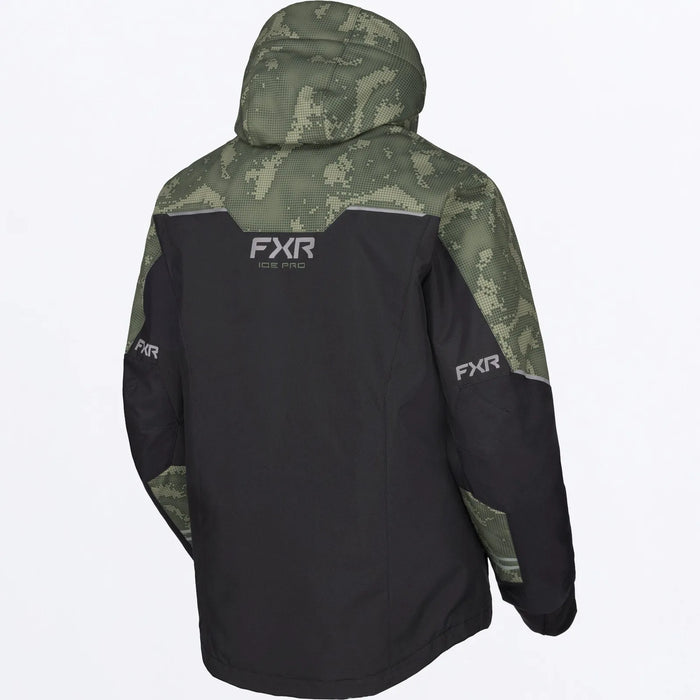 FXR Mens Excursion FX Jacket - Black/Moss Shift Cover, view 3