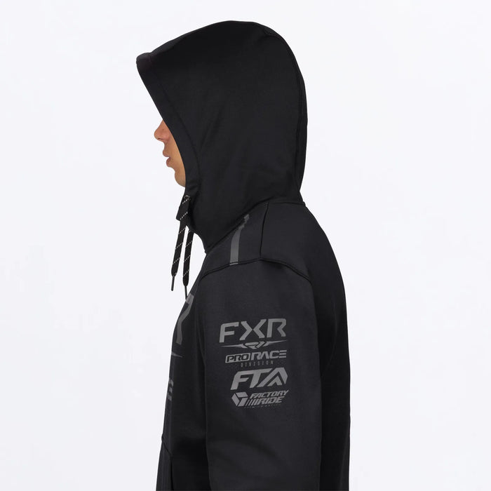 FXR Mens Race Division Tech Pullover Hoodie - Black Ops, view 5