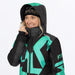 FXR Womens Cold Cross CX Lite Monosuit 2027 - Black/Asphalt/Mint, view 9