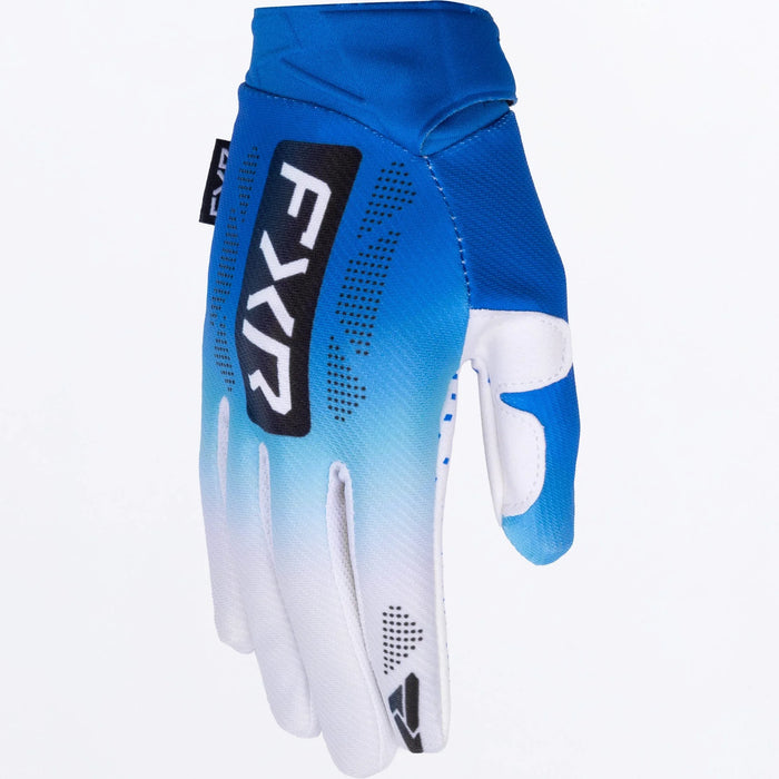 FXR Youth Reflex MX Glove 2027 - Blue/White, front view
