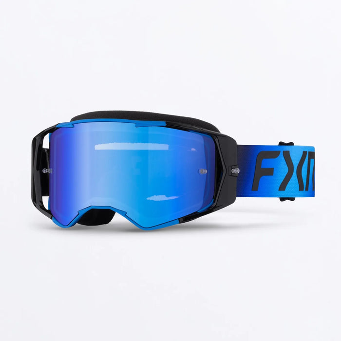 FXR FXR Factory Ride MX Goggle - Blue/Black, front view