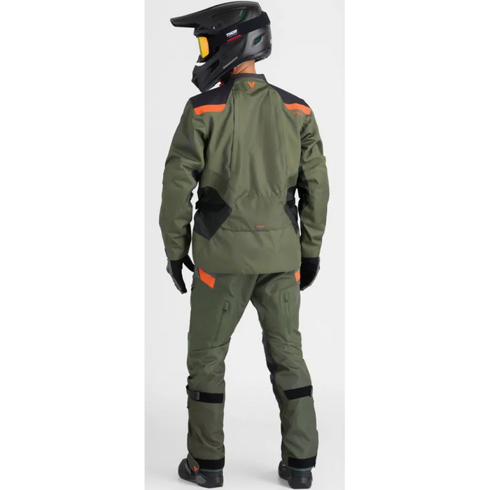 Thor Mens Range Gloves - Army/Orange - Application Shot