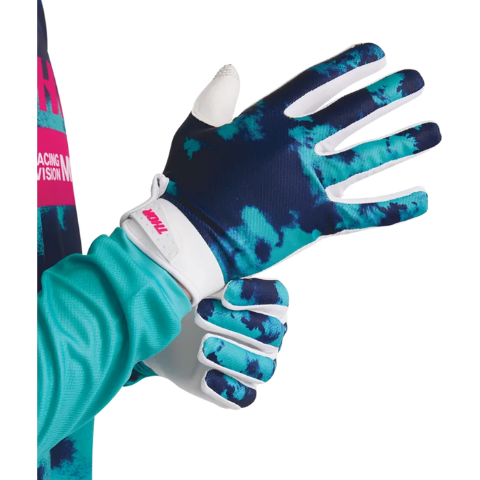 Thor Mens Launchmode Gloves - White/Aqua - Other