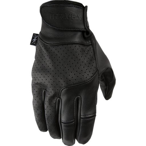 Thrashin Supply Mens Perforated Siege Gloves - Black