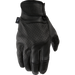Thrashin Supply Mens Perforated Siege Gloves - Black