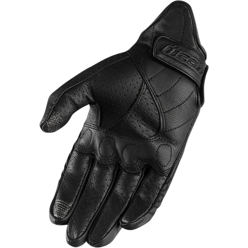 Icon Womens Pursuit Classic Perf Gloves - Black