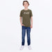 FXR Youth Mitered Premium T-Shirt - Army/Stone, view 3