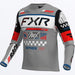 FXR Youth Podium Gladiator MX Jersey - Grey/White/Black, front view
