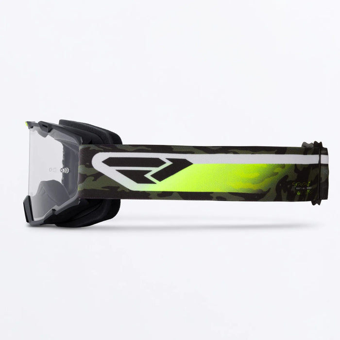 FXR Maverick Prime Youth MX Goggle - Army Camo/HiVis, view 2