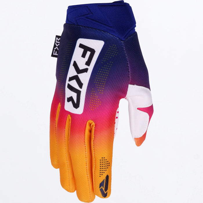 FXR Youth Reflex MX Glove 2027 - Navy/Razz, front view