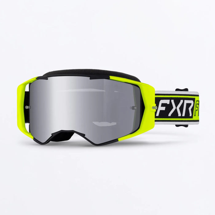 FXR FXR Factory Ride MX Goggle - HiVis/Black, front view