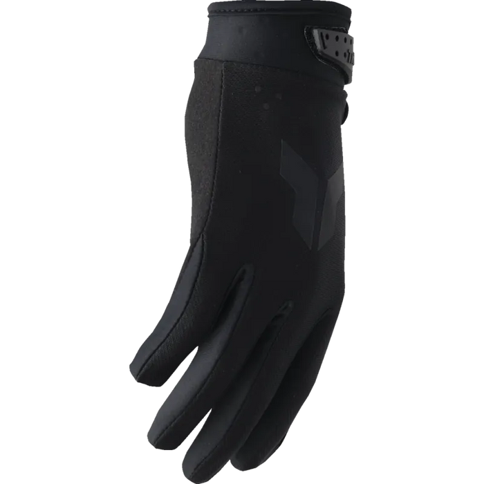 Thor Youth Launchmode Gloves - Split Black - Front