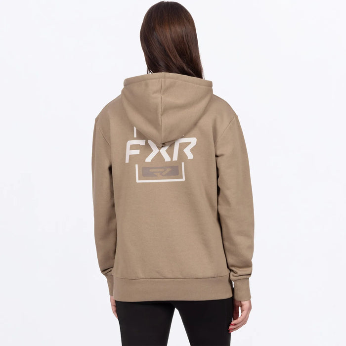 FXR Womens Mitered Cotton Pullover Hoodie - Canvas/Sand, view 2