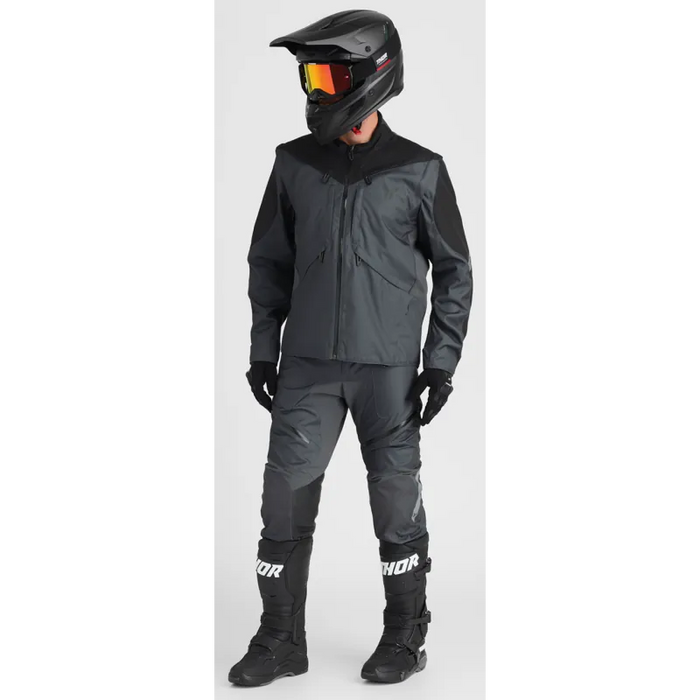 Thor Mens Terrain Gloves - Black/Charcoal - Application Shot