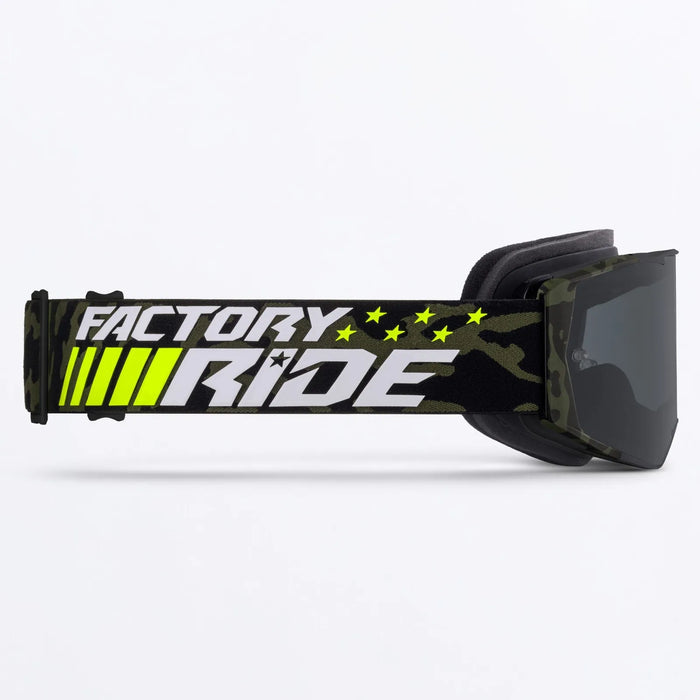 FXR Factory Ride MX Goggle - Army Camo/HiVis, view 4