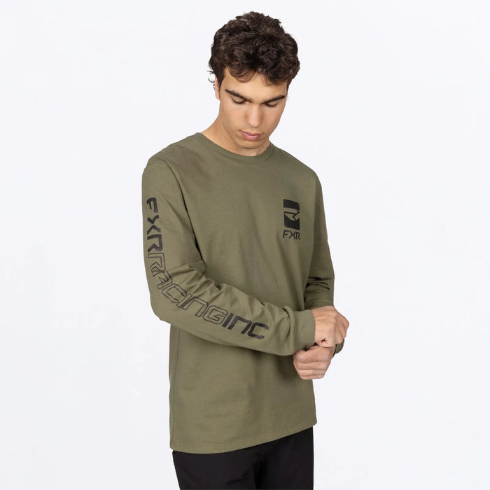 FXR Mens Victory Premium Longsleeve - Army/Black, view 4