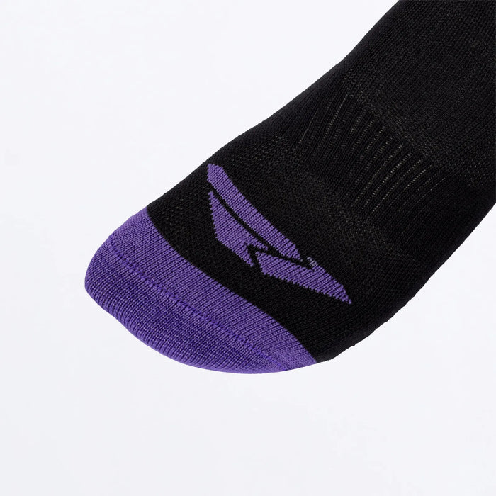 FXR Riding Sock AIR - Black/Purple, view 3