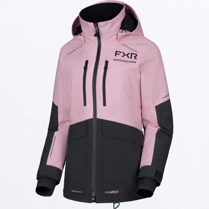 FXR Womens Aerial Jacket - Frosted Rose, front view