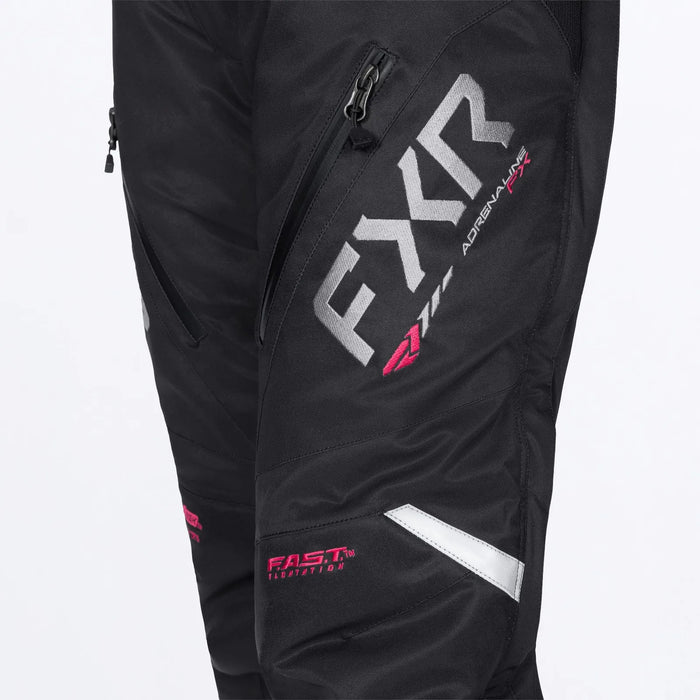 FXR Womens Adrenaline Pant 2027 - Black/Razz, view 7