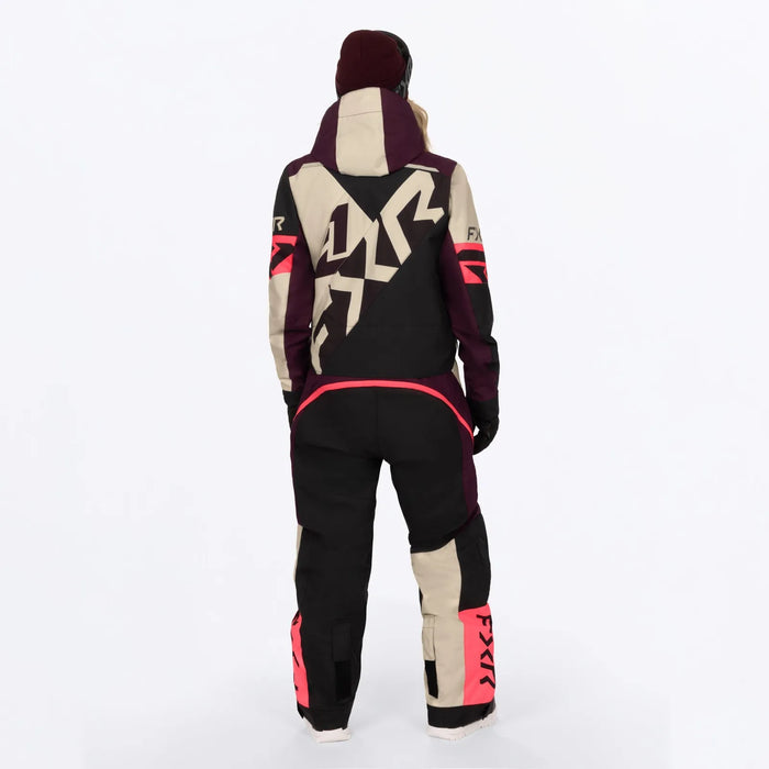 FXR Womens Cold Cross CX F.A.S.T. Monosuit - Sand/Plum/Coral, view 2