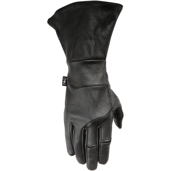 Thrashin Supply Mens Insulated Siege Gauntlet Leather Gloves - Black