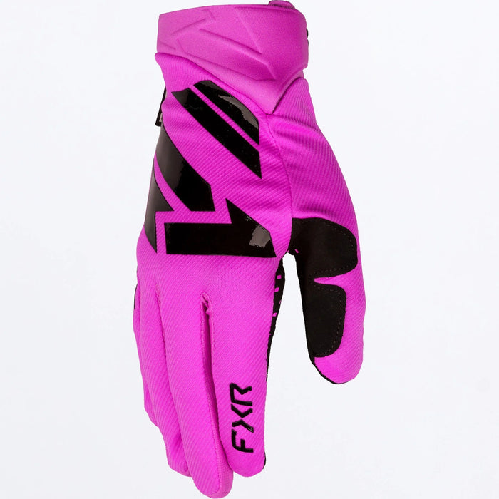 FXR Reflex MX Glove 2027 - Pink/Black, front view