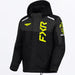 FXR Child Helium Jacket 2027 - Black/Asphalt/HiVis, front view