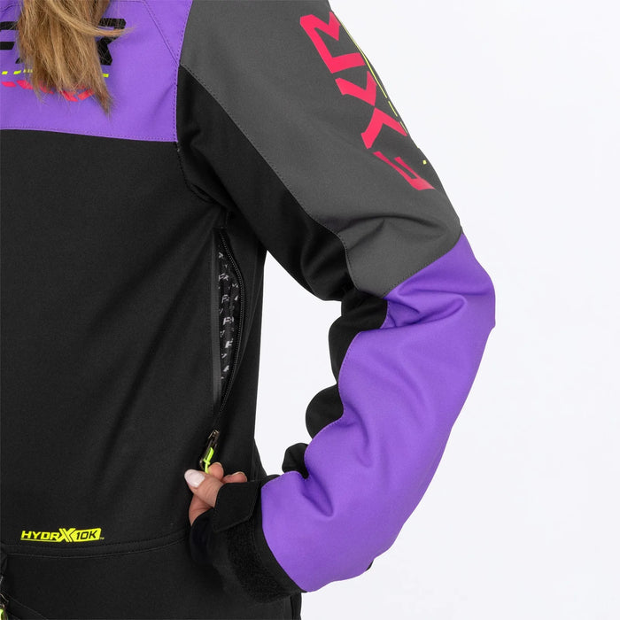 FXR Womens Revo F.A.S.T. Insulated Monosuit - Black/Amethyst/Charcoal, view 5