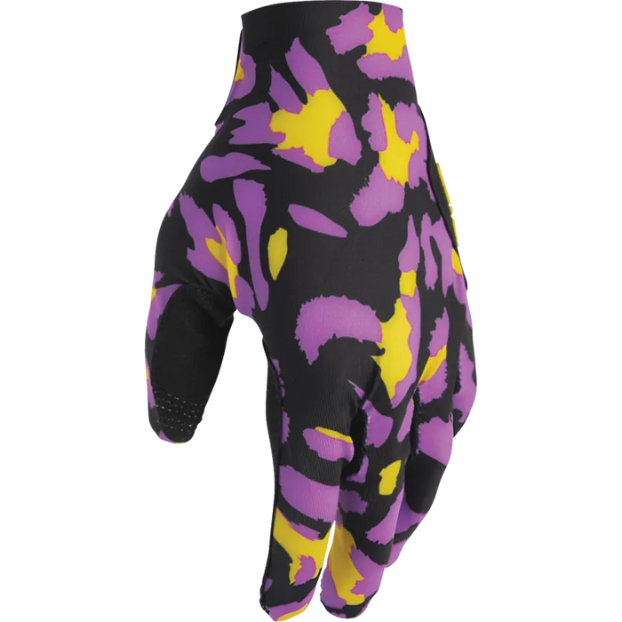 Thor Mens Sportmode Gloves - Cheetah Yellow/Purple - Front