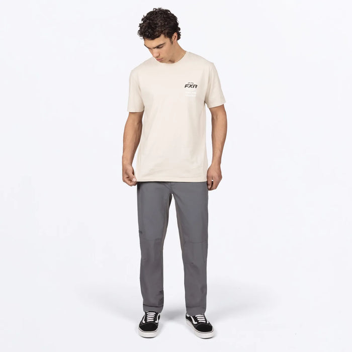 FXR Mens Worldwide Premium T-Shirt - Sand/Black, view 4