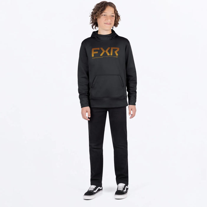 FXR Youth Hydrogen Tech Pullover Hoodie - Black/Kash, view 3