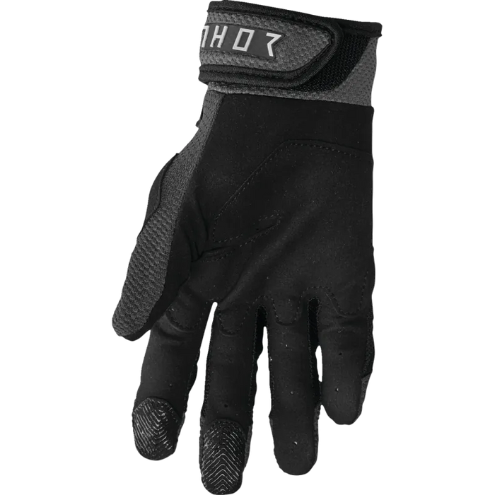 Thor Mens Terrain Gloves - Black/Charcoal - Back
