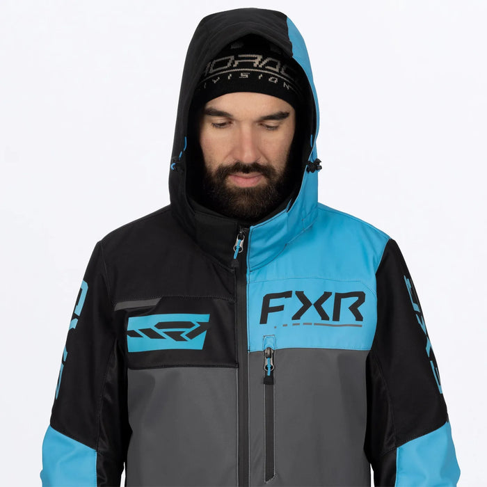 FXR Mens Revo F.A.S.T. Insulated Monosuit - Blue/Ti/Black, view 4