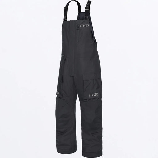 FXR Mens Evolution FX Bib Pant - Black, front view