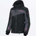 FXR Womens Edge 2-in-1 Jacket - Black/Asphalt, front view